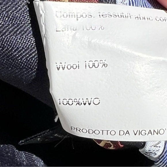 🌻NEW w.tags Vigano Gray Wool Straight Leg Flat Front Dress Pants Men's Size 36 - Picture 9 of 12